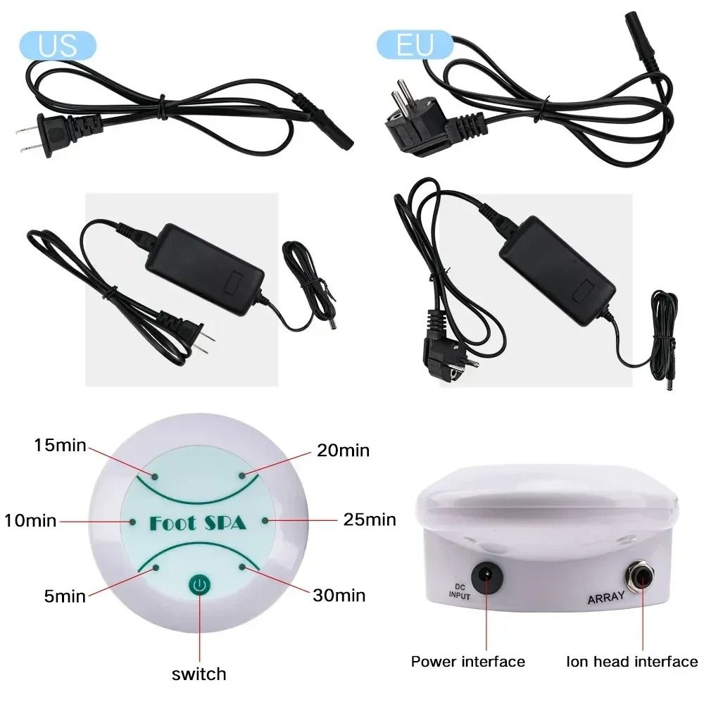 Detox Ionic Foot Spa Bath Machine With Massage And Ion Detox Therapy 4