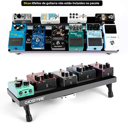 Ghost Fire Aluminum Alloy Super Light Portable Guitar Pedal Board Multiple Sizes Effect Pedalboard  4