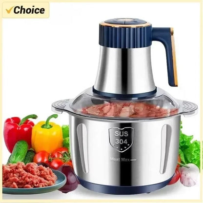 Electric Meat Grinder 5L Stainless Steel Food Processor And Vegetable Chopper 1