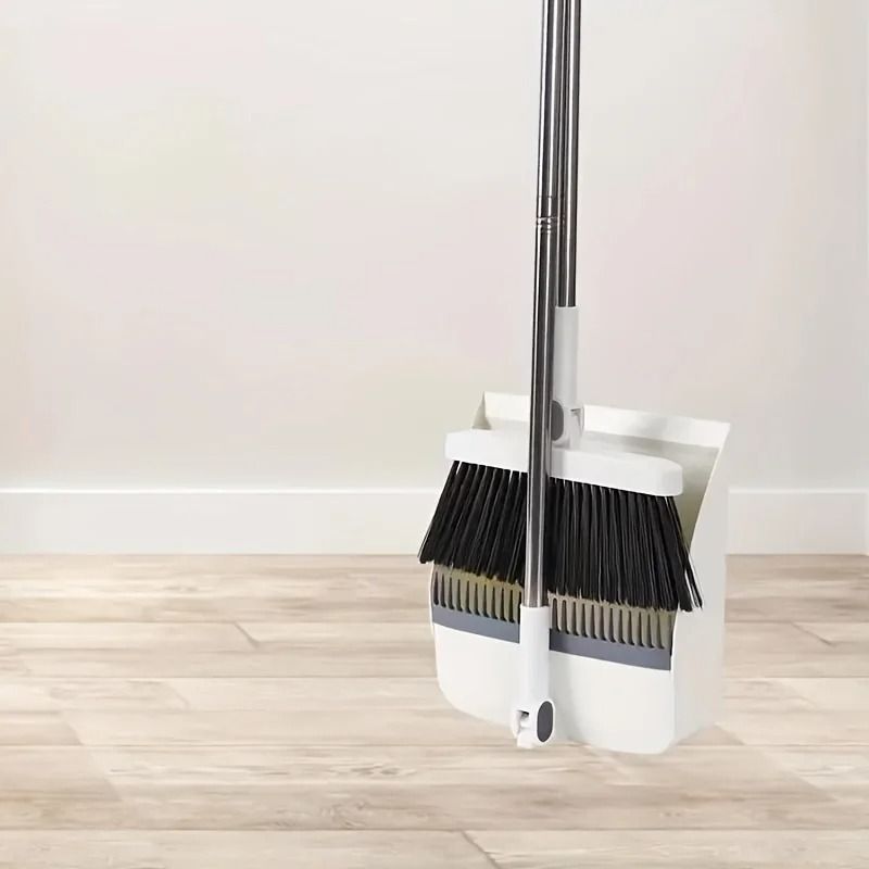 Household Broom And Dustpan Set With Long Handle For Home And Office 3