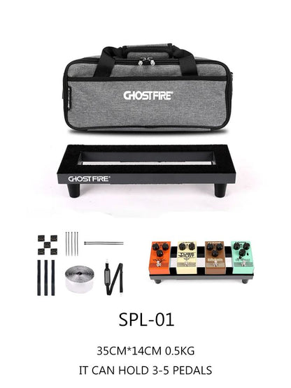 Ghost Fire Aluminum Alloy Super Light Portable Guitar Pedal Board Multiple Sizes Effect Pedalboard  7