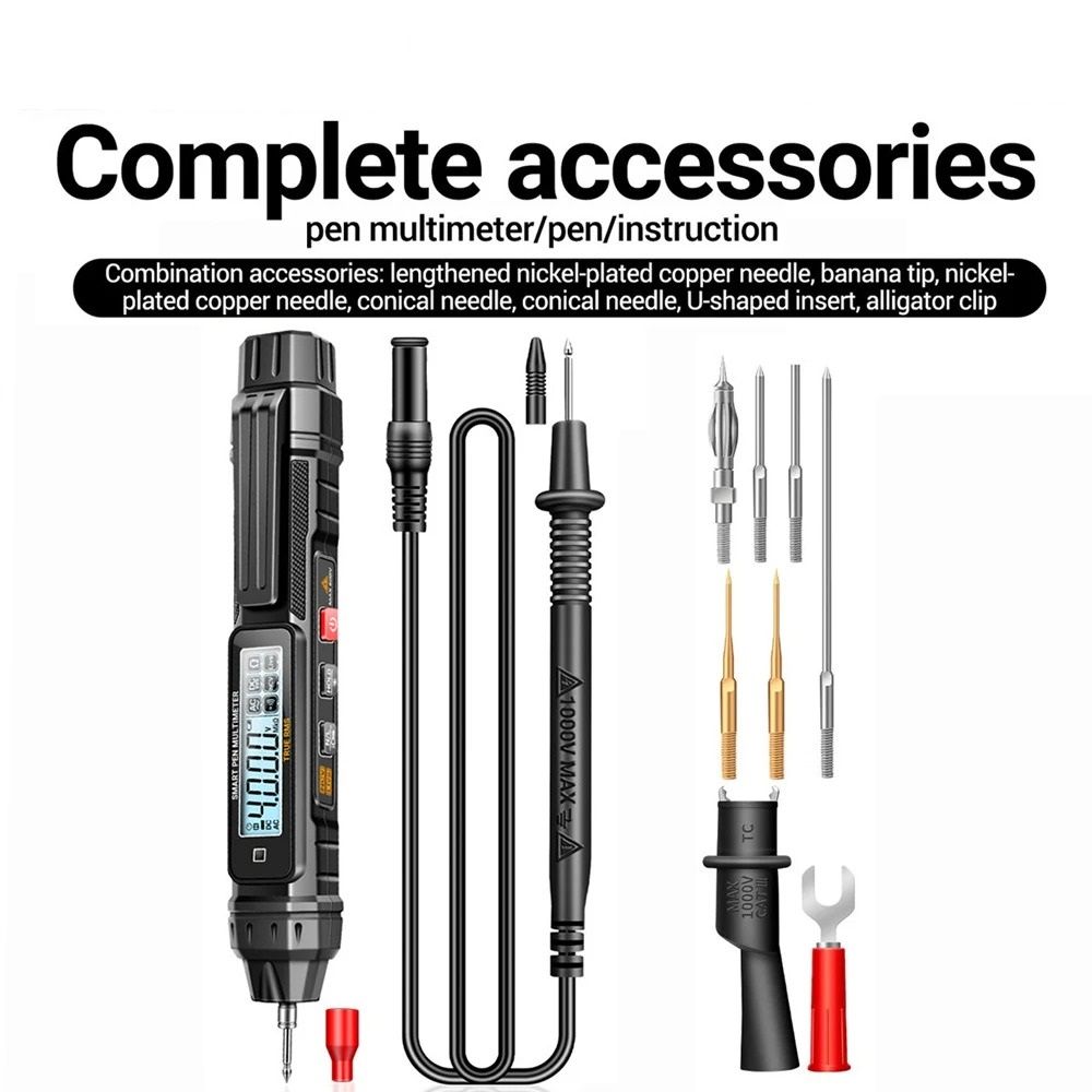 Compact Pen Style Digital Multimeter With 4000 Counts 5