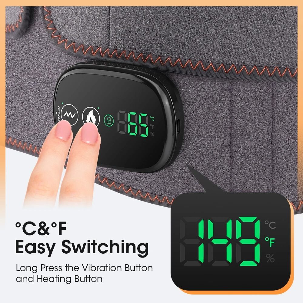 Electric Heating Waist Massager Belt With Vibration And Hot Compress 3 Gear Adjustment 5