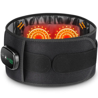 Electric Heating Waist Massager Belt With Vibration And Hot Compress 3 Gear Adjustment 8