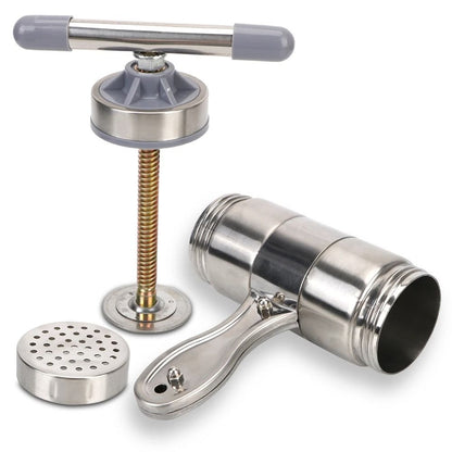 Stainless Steel Manual Pasta Press Noodle Maker And Fruit Juicer With 5 Molds 4