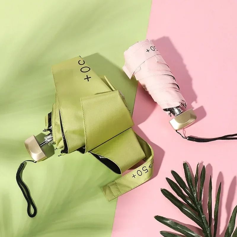 Mini Folding Pocket Umbrella with UV Protection and Wind Resistance