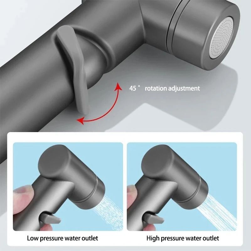 Handheld Toilet Bidet Sprayer Set With Adjustable Pressure And Dual Spray Modes 5