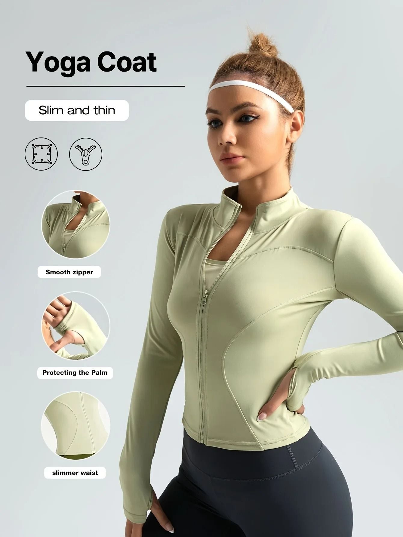 Breathable Seamless Cropped Sports Jacket For Women 10