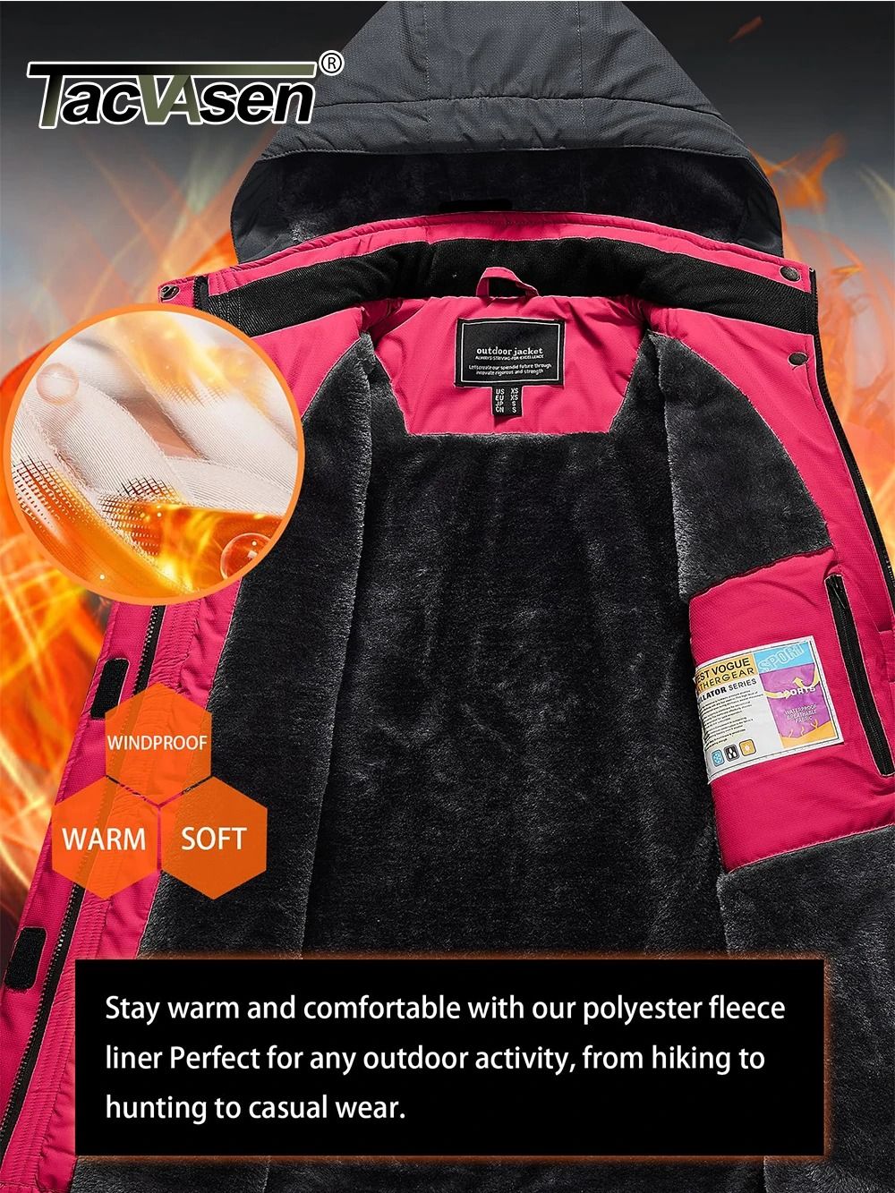 Waterproof Thermal Ski Jacket For Women 3