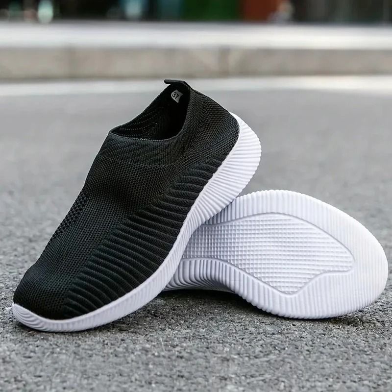 Womens Breathable Mesh Sneakers Lightweight Low Top Walking And Running Shoes 9