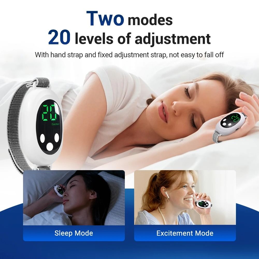 Handheld EMS Sleep Aid Device With 20 Levels Microcurrent Pulse For Relaxation And Insomnia Relief 2