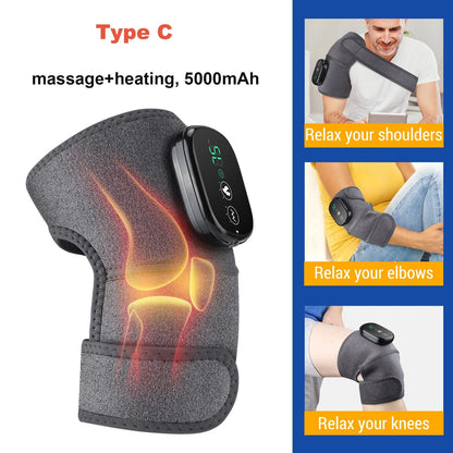 Electric Heated Shoulder Brace With Adjustable Heat And Massage Support Strap 10