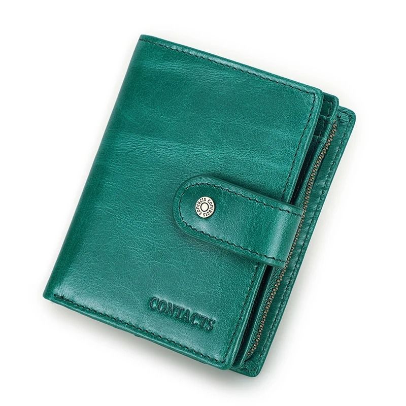 Genuine Leather RFID Blocking Wallet With Coin Pocket 10