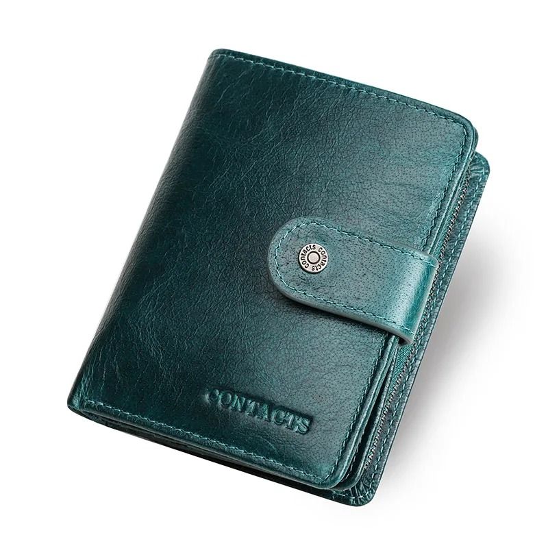 Genuine Leather RFID Blocking Wallet With Coin Pocket 8
