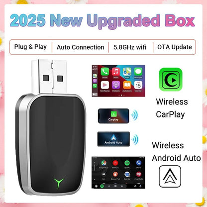 Wired To Wireless CarPlay And Android Auto 2in1 Mini Adapter Dongle Universal Bluetooth WiFi Plug A 11