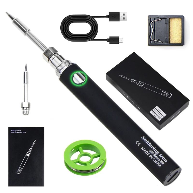 Cordless USB Soldering Iron Pen With 3 Tips 4