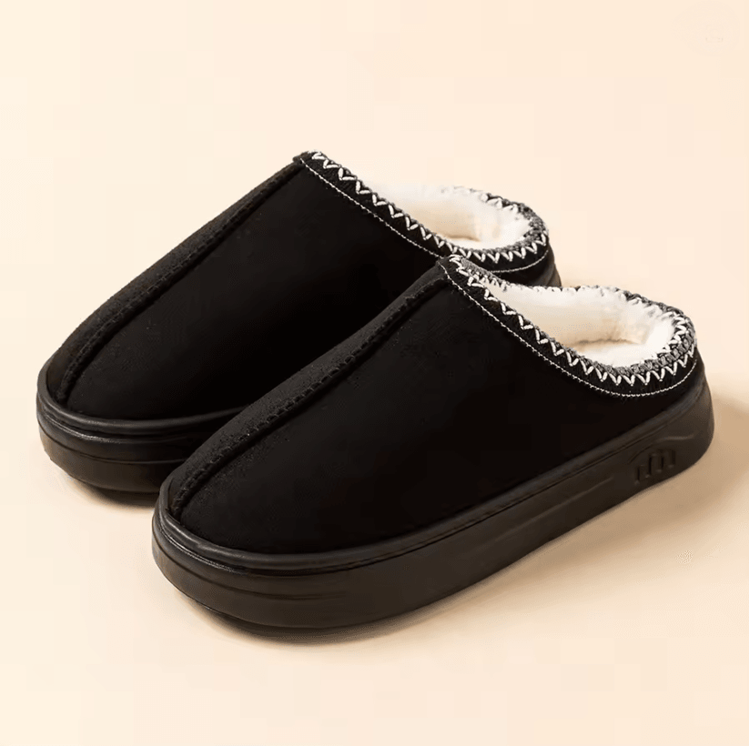 Warm Plush Indoor Outdoor Slippers For Men And Women With Soft Anti Slip Sole 3