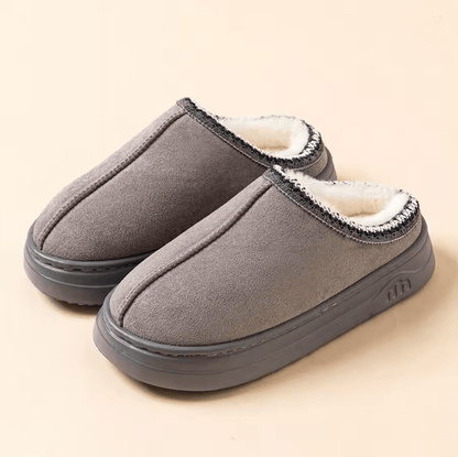 Warm Plush Indoor Outdoor Slippers For Men And Women With Soft Anti Slip Sole 4