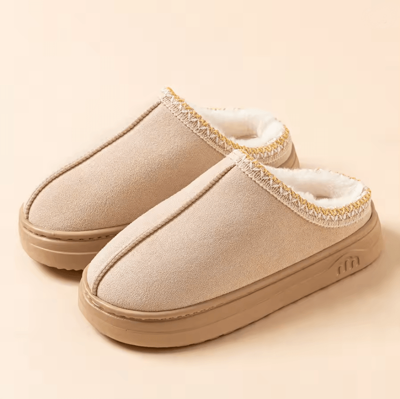 Warm Plush Indoor Outdoor Slippers For Men And Women With Soft Anti Slip Sole 5