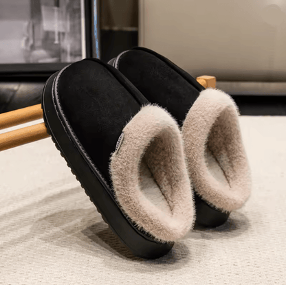 Fluffy Winter Slippers For Men With Thick Sole And Warm Fur Lining 2