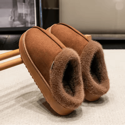 Fluffy Winter Slippers For Men With Thick Sole And Warm Fur Lining 5