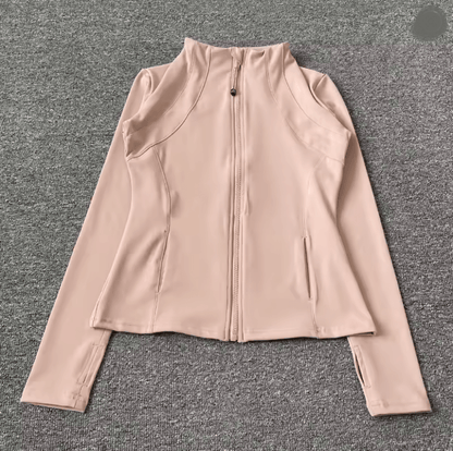 Slim Fit Womens Fitness Jacket Quick Dry Long Sleeve Yoga And Running Top 4