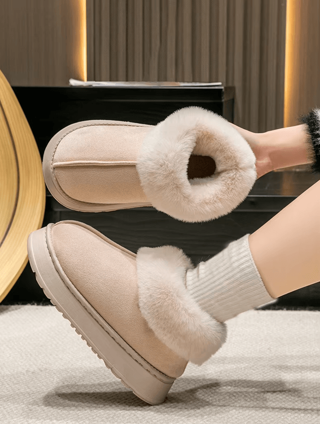 Womens Winter Snow Boots With Faux Fur Plush Lining And Indoor Outdoor Comfort 1