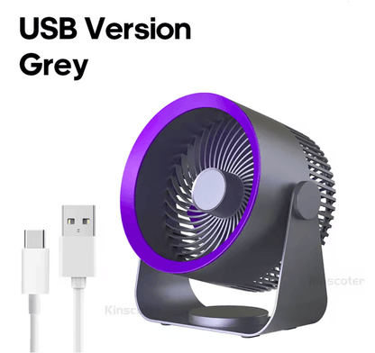 Portable Electric Fan With Wireless Circulator For Home Desktop Wall Or Ceiling Use 3