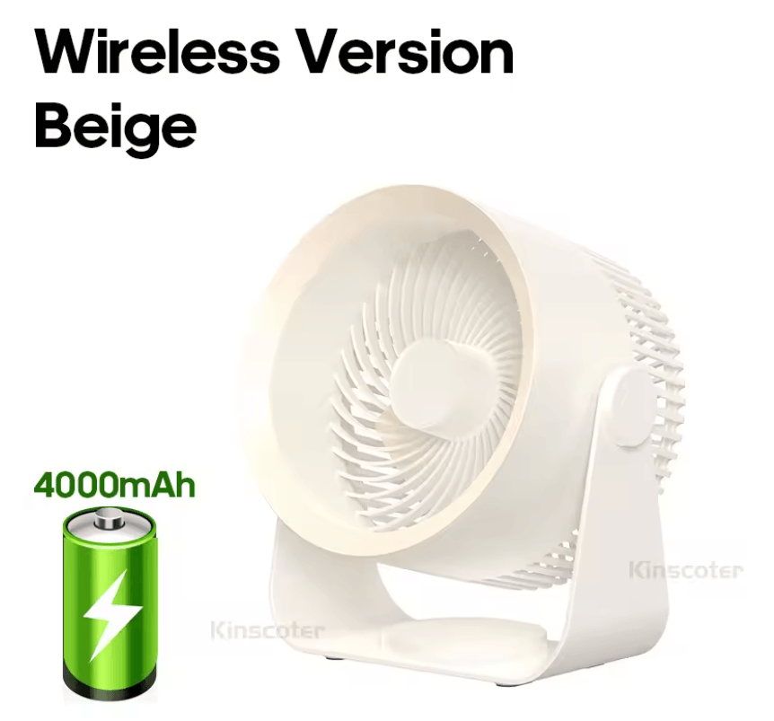 Portable Electric Fan With Wireless Circulator For Home Desktop Wall Or Ceiling Use 5