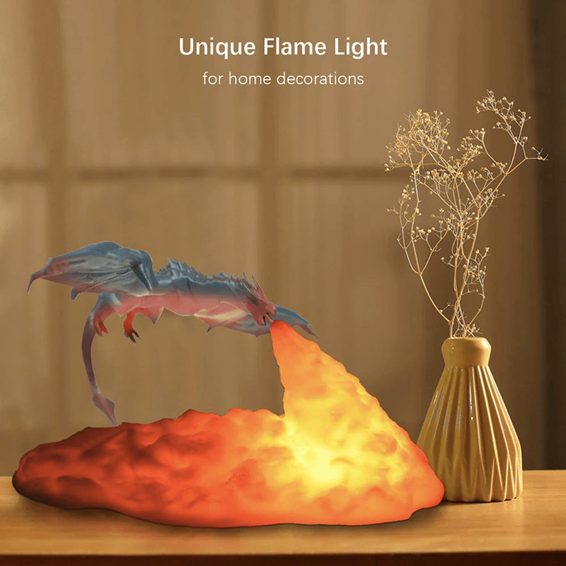3D Dragon LED Lamp USB Rechargeable Fantasy Night Light For Gaming And Decor 1
