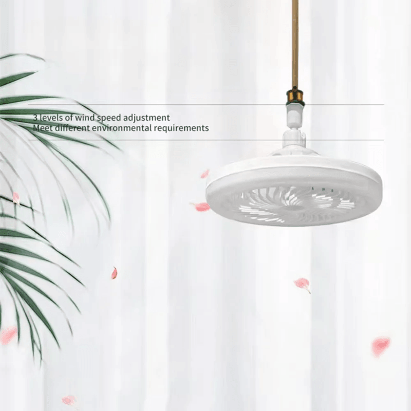 3 In 1 Rotatable Ceiling Fan With Remote Control And E27 Lighting Base 1