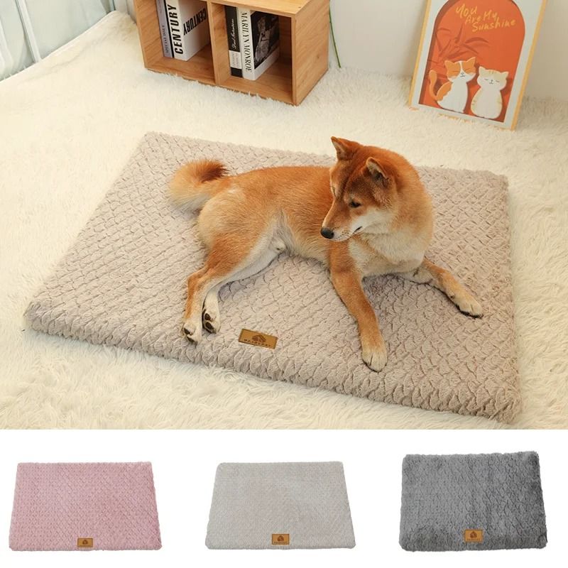 3D Foam Pet Bed With Removable Washable Faux Fur Cover Orthopedic Waterproof Dog Bed Anti Slip Bott 1