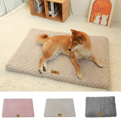 3D Foam Pet Bed With Removable Washable Faux Fur Cover Orthopedic Waterproof Dog Bed Anti Slip Bott 1