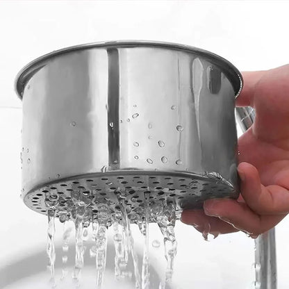 Stainless Steel Swan Sink Strainer Basket Kitchen Drain Filter Dry And Wet Separation Rack 4