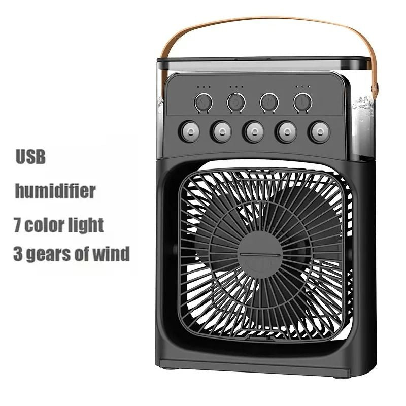 3 In 1 Portable Air Conditioner Fan Humidifier And LED Night Light For Home And Office 15
