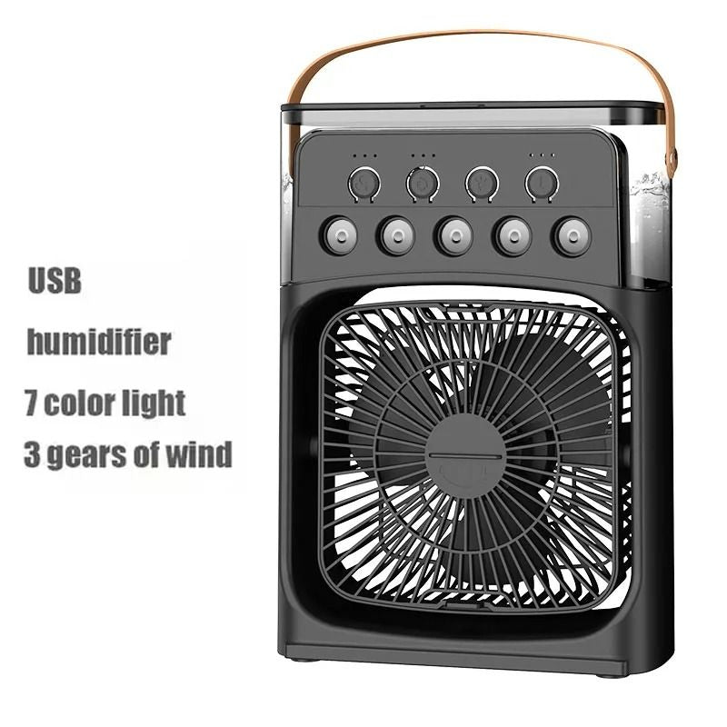 3 In 1 Portable Air Conditioner Fan Humidifier And LED Night Light For Home And Office 18