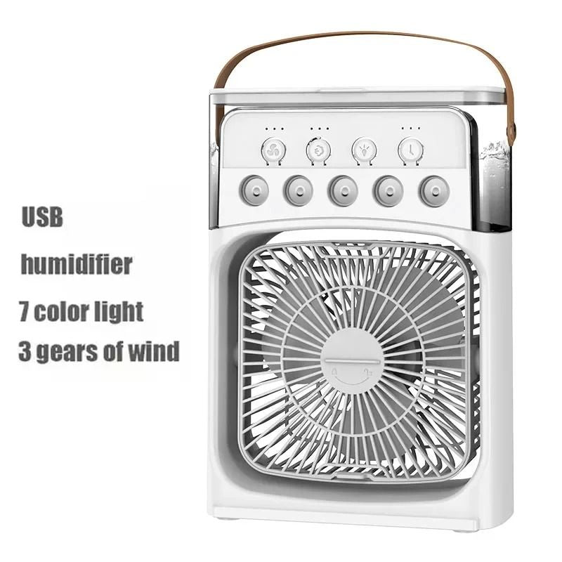 3 In 1 Portable Air Conditioner Fan Humidifier And LED Night Light For Home And Office 7