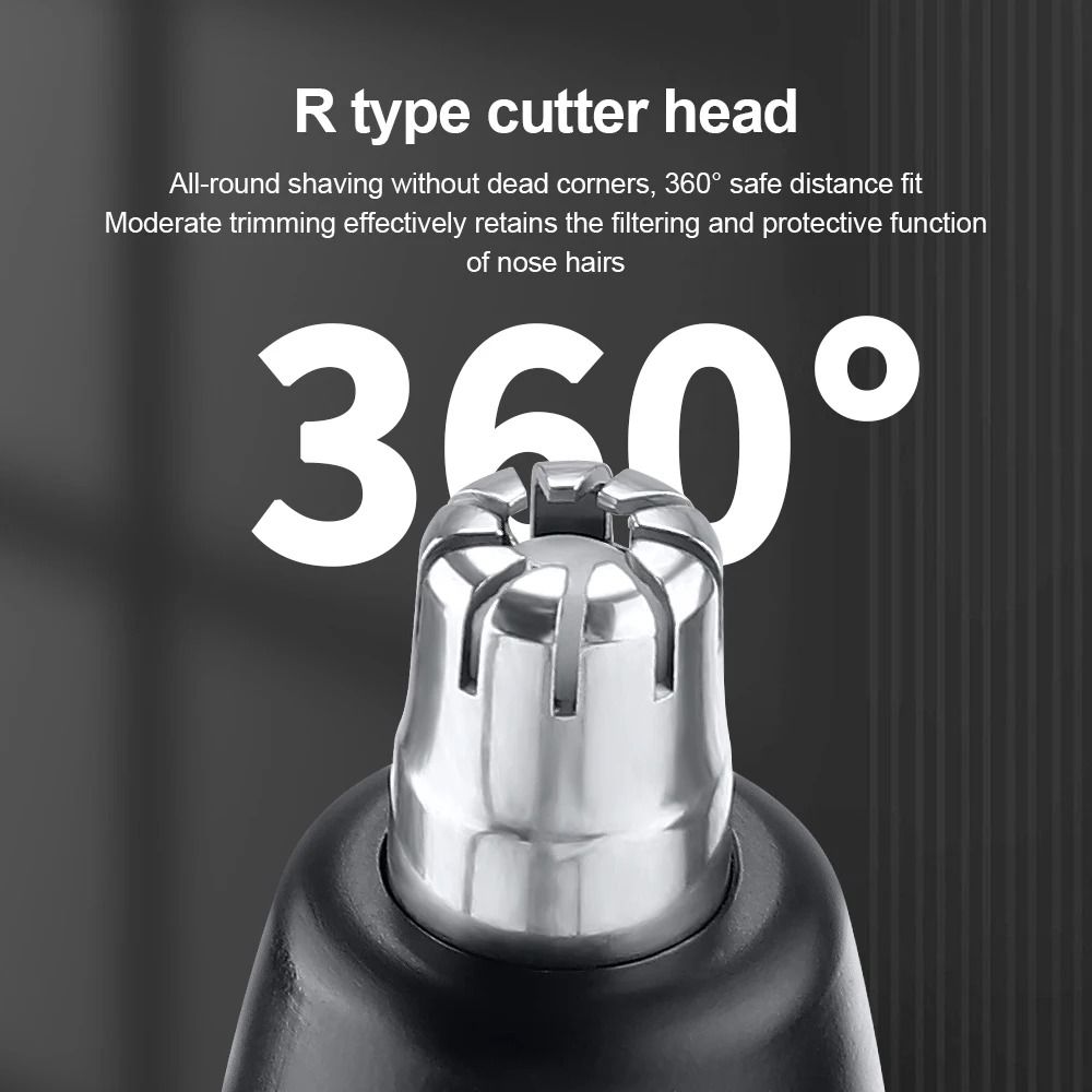 Rechargeable Electric Nose Hair Trimmer With Digital Display MultiFunction Hair Remover For Men And 5