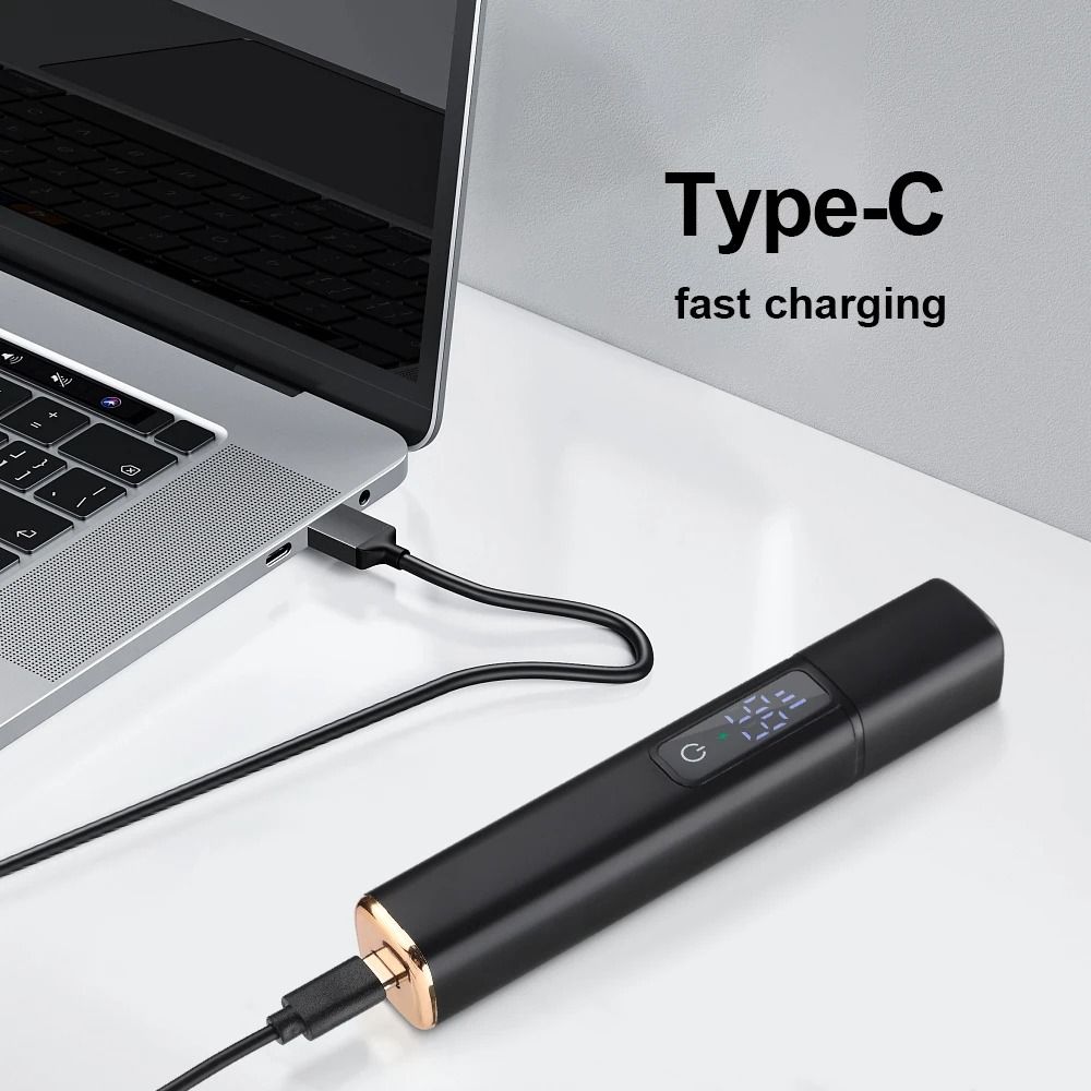 Rechargeable Electric Nose Hair Trimmer With Digital Display MultiFunction Hair Remover For Men And 6