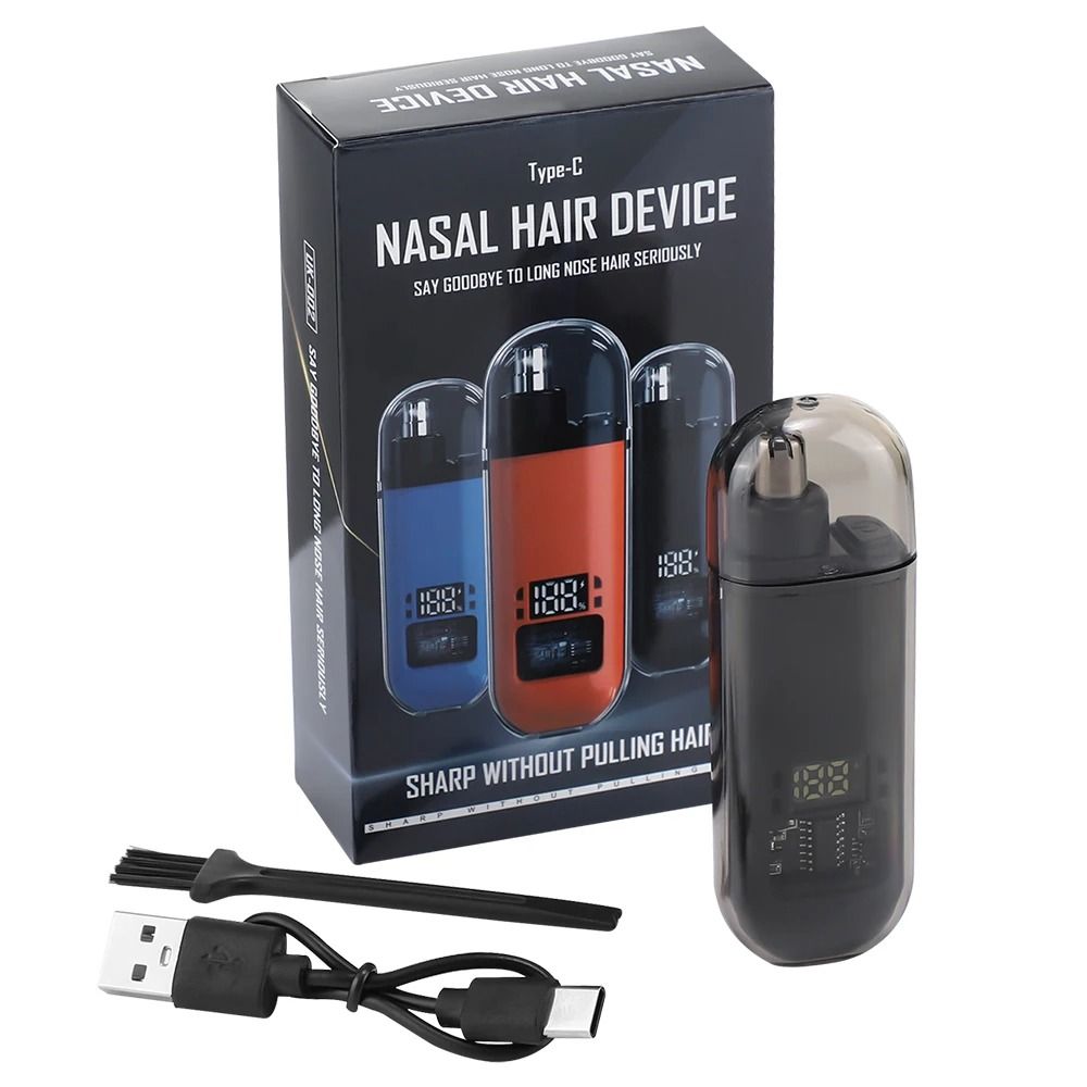 Rechargeable Electric Nose Hair Trimmer With Digital Display MultiFunction Hair Remover For Men And 7