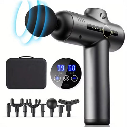 Portable Fascia Gun Deep Tissue Vibration Massage Gun for Muscle Relaxation and Fitness