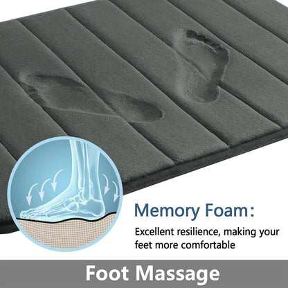 Super Absorbent Memory Foam Bath Mat Set Non Slip Bathroom Rug And Shower Room Doormat 8