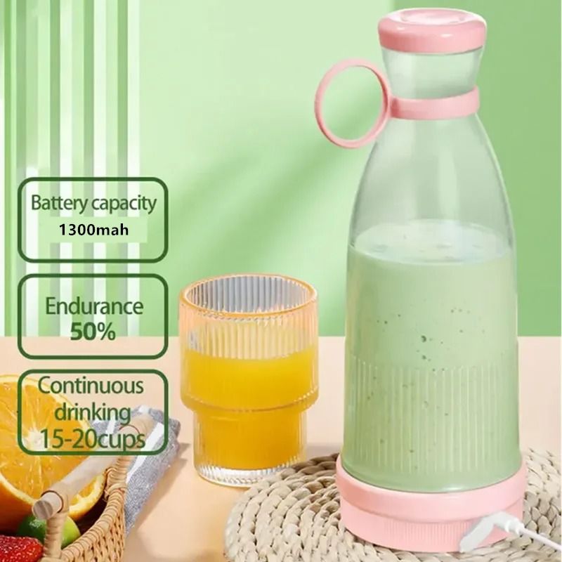 Portable Electric Juicer Cup USB Rechargeable Blender For Smoothies And Milkshakes 5