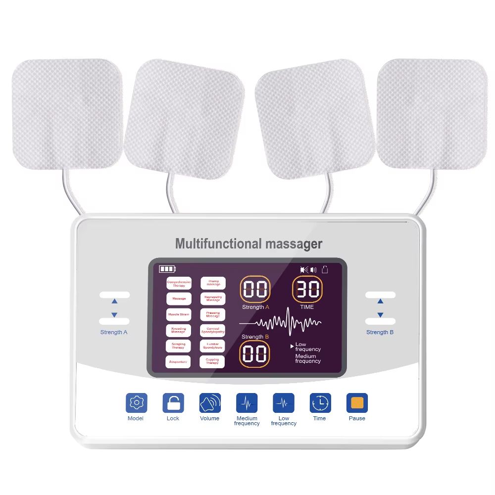 12 Modes TENS & EMS Muscle Stimulator – Pain Relief & Muscle Recovery Device
