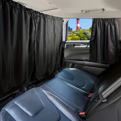 4 Piece Car Privacy Curtain Set  Window Shade For Travel Nap Camping And Night Driving 2