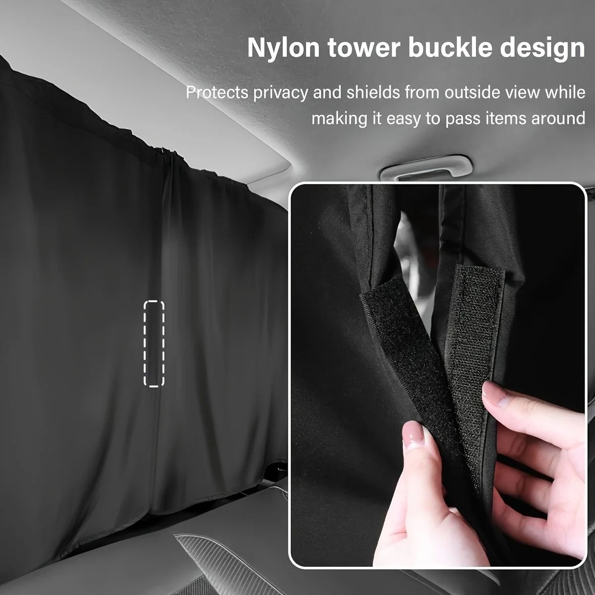 4 Piece Car Privacy Curtain Set  Window Shade For Travel Nap Camping And Night Driving 5