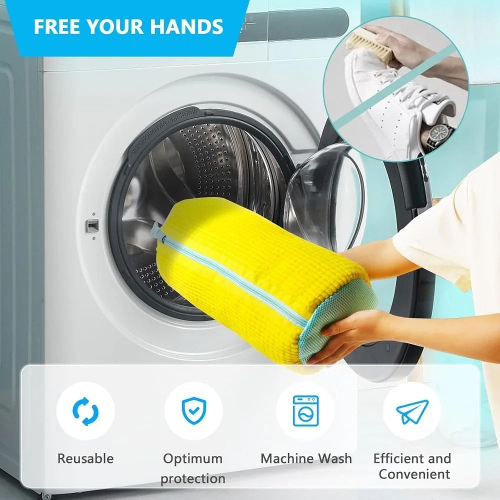 Designed For Machine Washing With This Shoe Washing Bag You Will Be Able To Put Your Shoes In The W 2