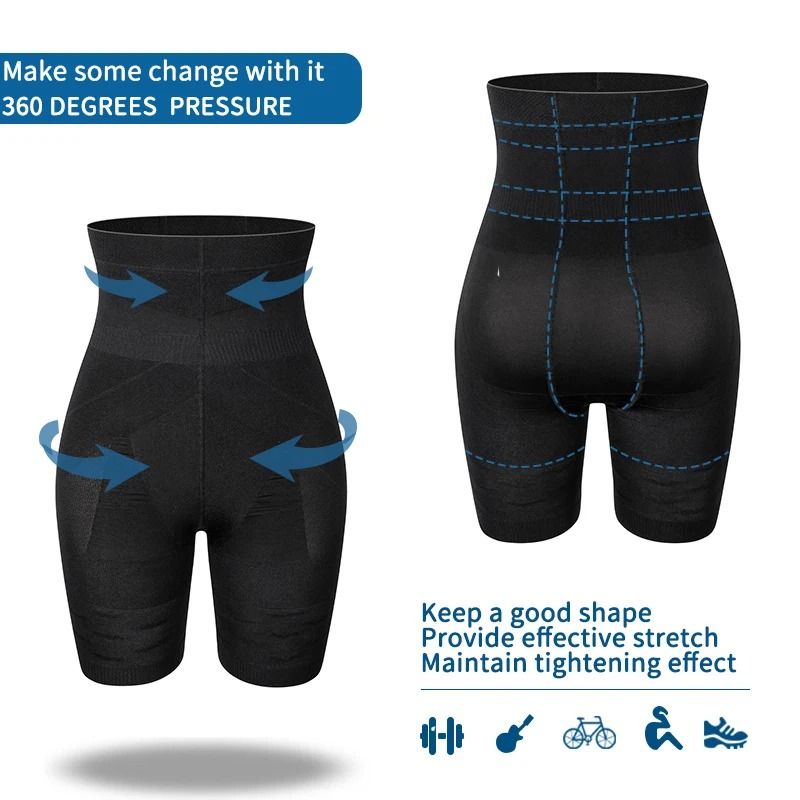 Men Tummy Control Shorts High Waist Slimming Shapewear Abdomen Belly Flat Body Shaper Leg Underwear 5