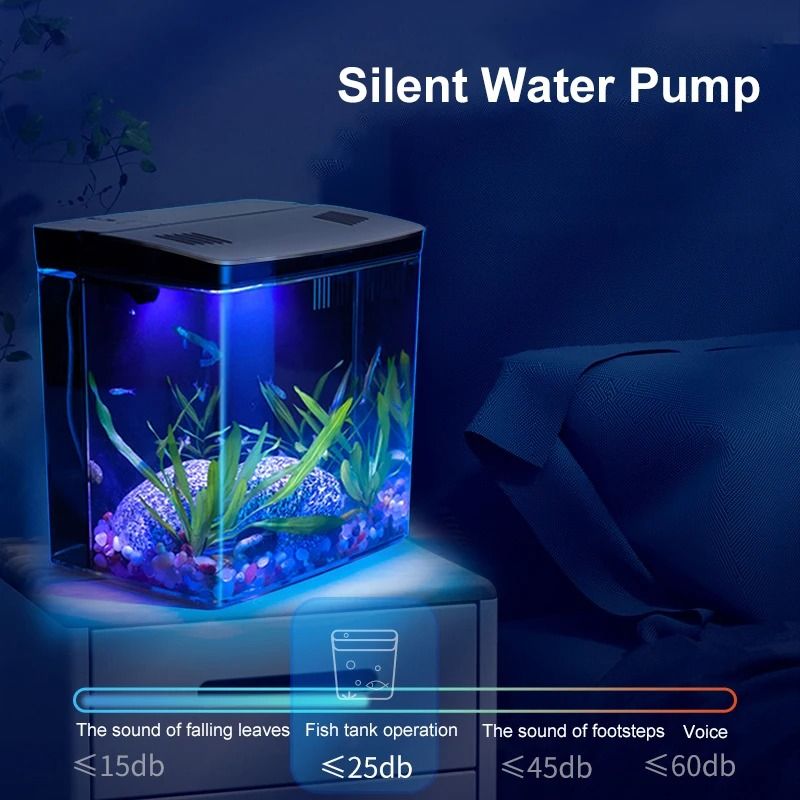 Fish Tank Living Room Small Mini Douyu Tank Household Tabletop Ecological Tank Self Circulating Bac 1