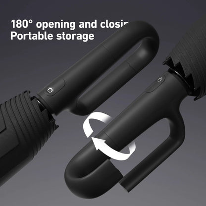 Fully Automatic Windproof Folding Umbrella  Portable Double Layer Design For Men And Women 4